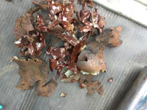 【実験!】木工用ボンドでバイク部品のサビ取り!